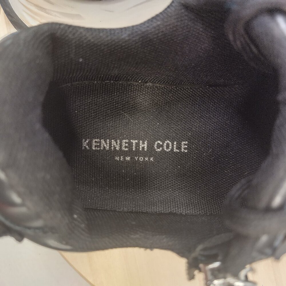 Kenneth Cole New York Nikos Black & White Chunky Platform Sneakers Women US 10M - Picture 13 of 14